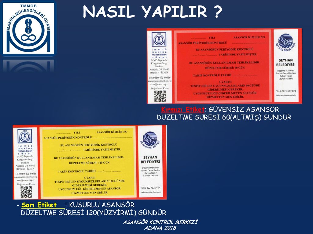 Asansör Etiketleri Nedir, Neler Olmalı
